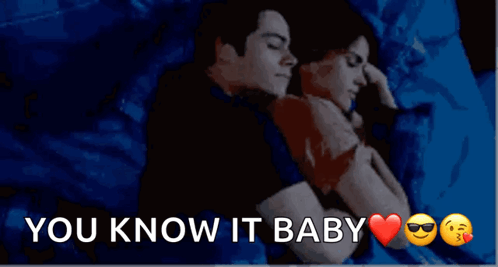 Romantic I Love You Cuddling In Bed GIF