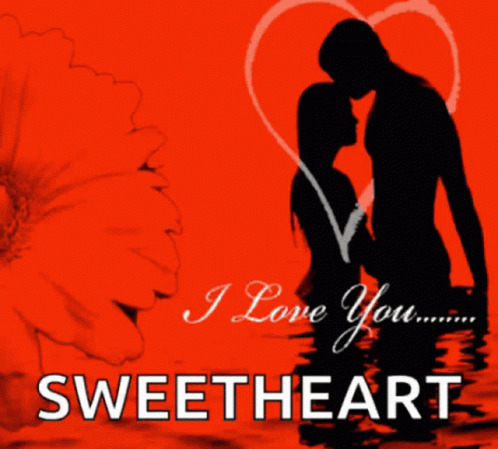Romantic I Love You Sweetheart Silhouette GIF