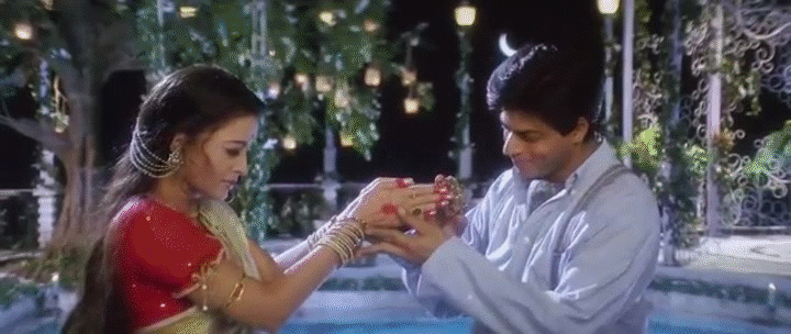 Romantic Indian Couple Holding Hands GIF