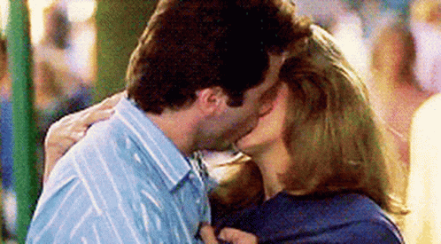 Romantic Kiss Look Who's Talking GIF