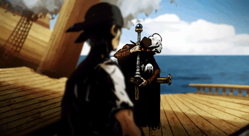 Romantic Moment On A Boat Mihawk GIF