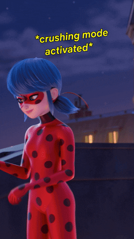 Romantic Rizz Ladybug Crushing Mode Activated GIF