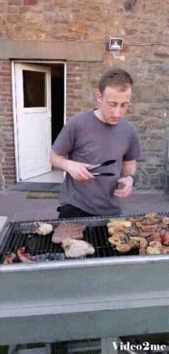 Romeo Grilling Cookout GIF