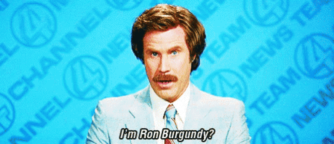 Ron Burgundy Anchorman Asking Not Sure Confused GIF