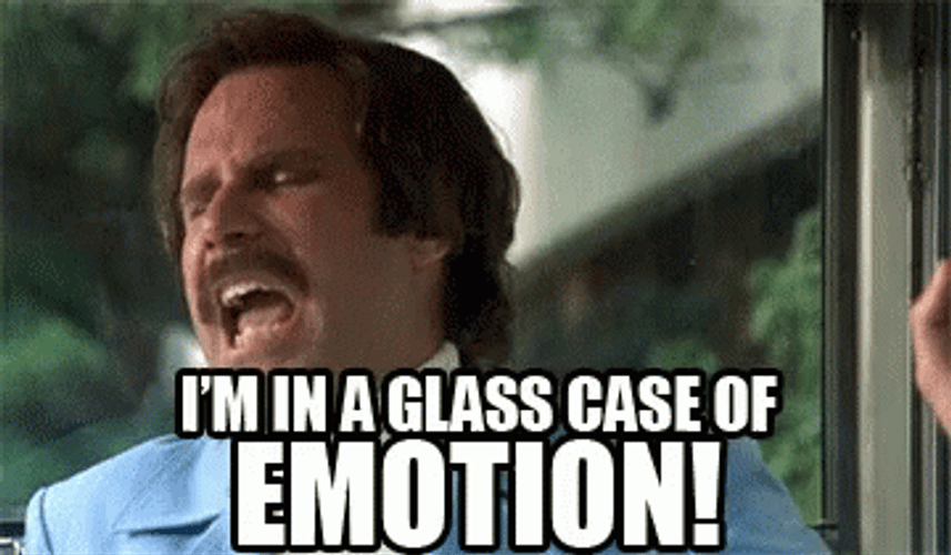Ron Burgundy Screaming Emotional Meme Anchorman Movie GIF