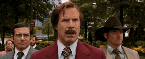 Ron Burgundy Wow Impressed GIF