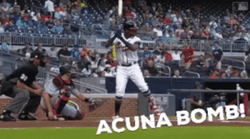 Ronald Acuna Jr Famous Bomb Shot GIF