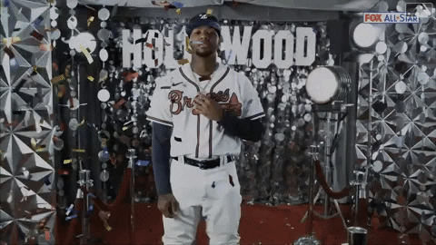 Ronald Acuna Jr Hollywood Shot GIF