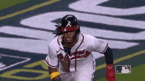 Ronald Acuna Jr Slide & Turn GIF