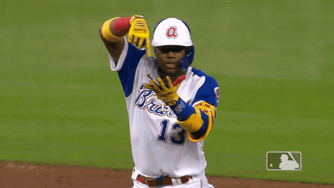 Ronald Acuna Jr Small Fight GIF