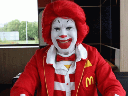 Ronald Mcdonald Clown Wink GIF