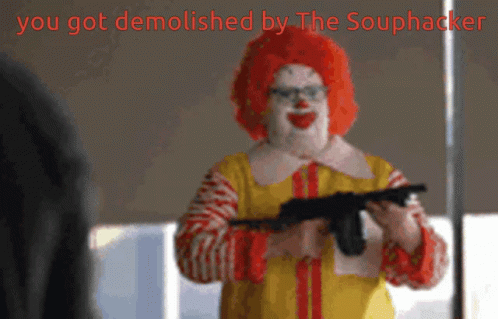 Ronald Mcdonald You Got Demolished GIF