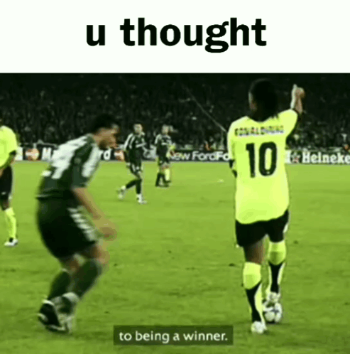 Ronaldinho Being A Winner GIF