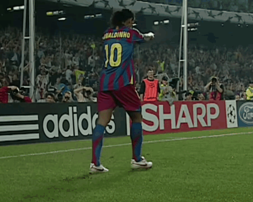 Ronaldinho Being Uefa Champion GIF