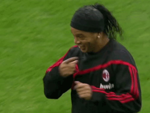 Ronaldinho Enjoying Playing While Praising To The Lord GIF