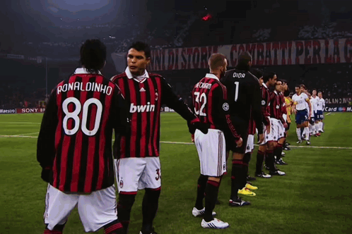 Ronaldinho Hand Shaking With The Opponent GIF