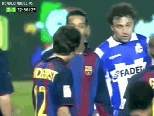 Ronaldinho Nodding His Head GIF