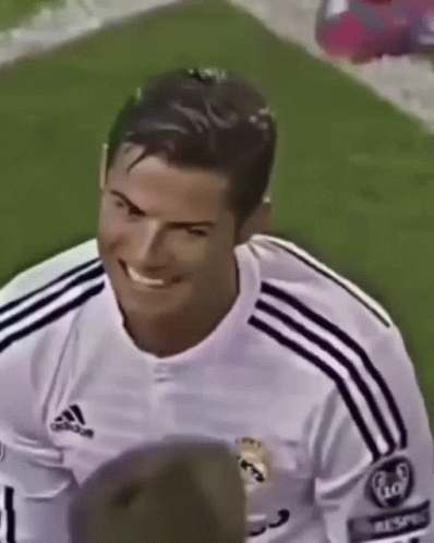 Ronaldo Menacing Grin GIF