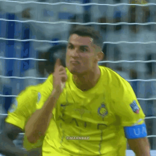 Ronaldo Al Nassr Gestures No No GIF