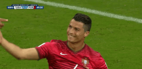 Ronaldo Al Nassr Hand Pull From Field GIF