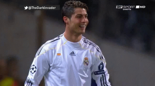 Ronaldo Al Nassr Hugs Teammate GIF