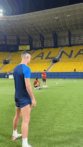 Ronaldo Al Nassr Practice Kicks Ball GIF
