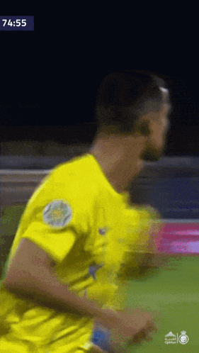 Ronaldo Al Nassr Running Then Jump For Win GIF