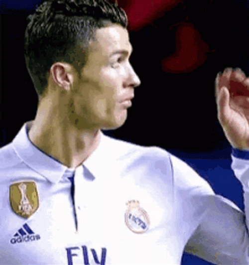 Ronaldo All Talk Sign To Crowd GIF