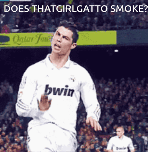 Ronaldo Does That Girl Gatto Smoke GIF