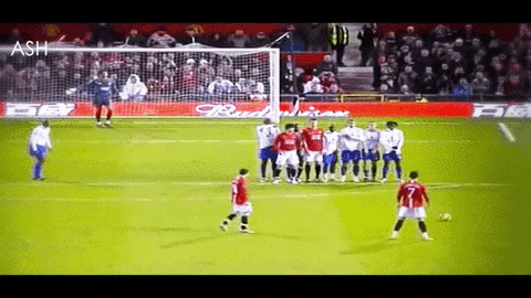 Ronaldo Free Kick Actual Game GIF