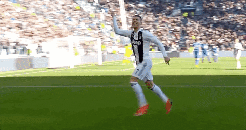Ronaldo Free Kick Happy Jump GIF
