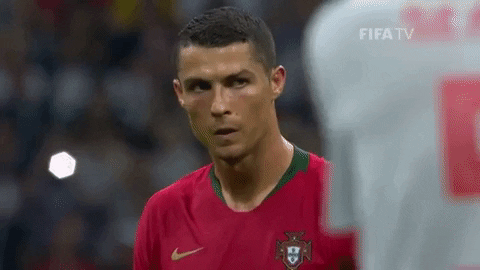 Ronaldo Free Kick In Rage GIF