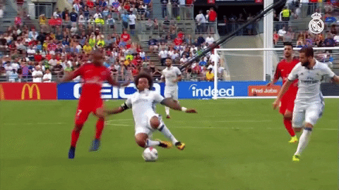 Ronaldo Free Kick Stumble GIF