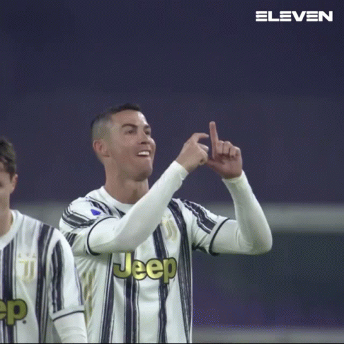 Ronaldo Goal Hand Sign GIF