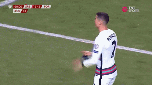 Ronaldo in White Jersey Number 7