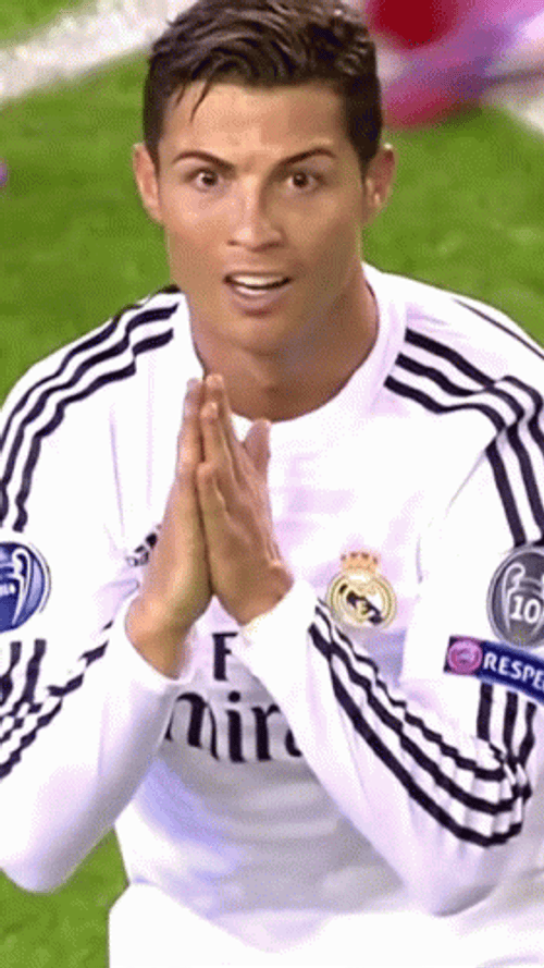Ronaldo Praying Hands GIF