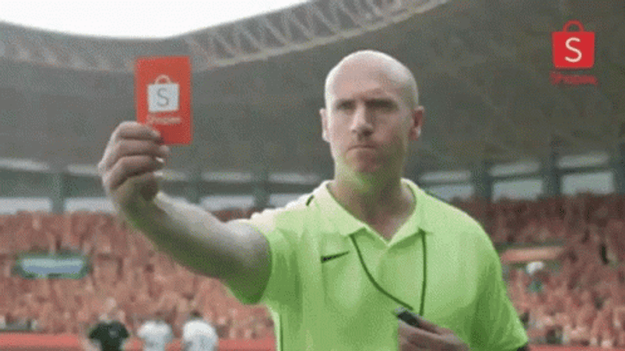Ronaldo Shopee Red Card Ad GIF
