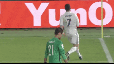 Ronaldo Siu Goal Celebration Jump GIF