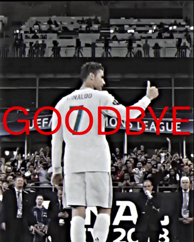 Ronaldo Thumbs Up Good Bye GIF