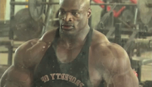Ronnie Coleman Removes Lifting Belt GIF