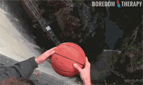 Rooftop Ball Drop Boredom Therapy GIF