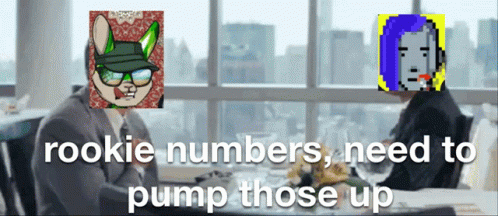 Rookie Numbers Need To Pump Those Up Is Written On A Screen GIF