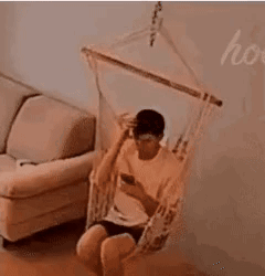 Room with Couch and Hanging Emojis