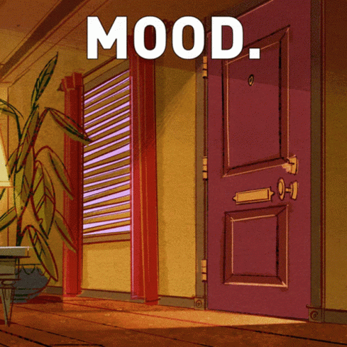 Room with Purple Door and Mood