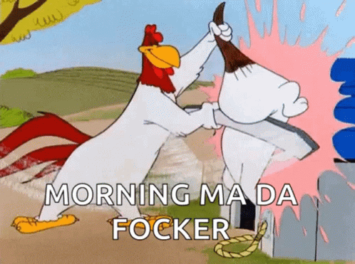 Foghorn Leghorn Rooster Spanking Dog GIF