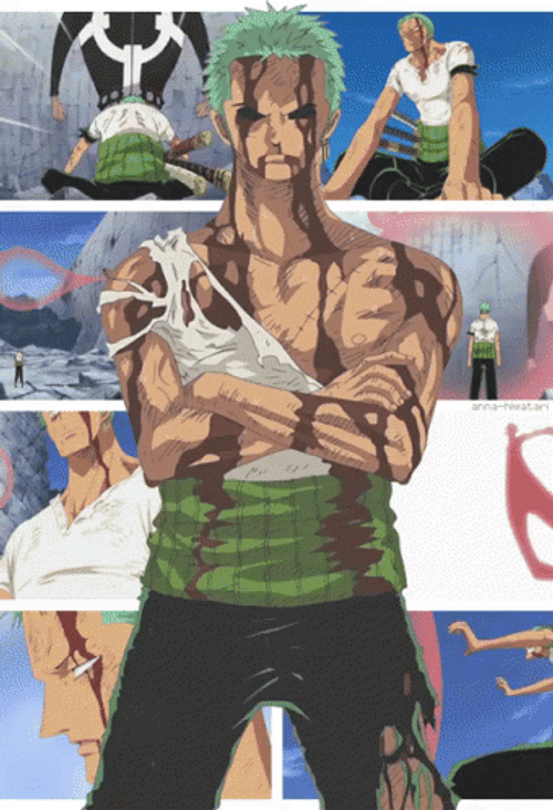 Roronoa Zoro Kawaii Swords One Piece Weatherproof Anime Sticker 6