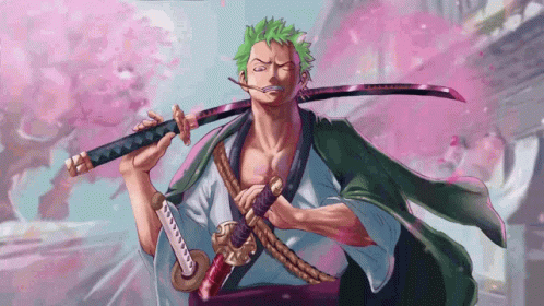 Roronoa Zoro Realistic Art GIF