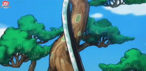 Roronoa Zoro Wielding Enma Sword GIF