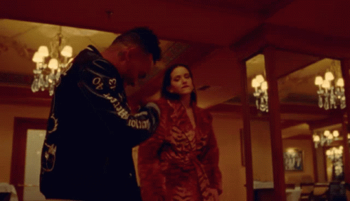 Rosalia And Ozuna Dancing GIF