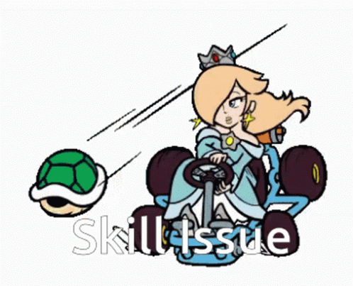 Rosalina Kart Ride Skill Issue GIF